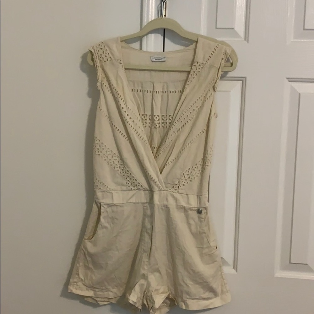 Italian off white romper.